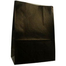 Papīra maisi bez rokturiem, melni, 22x12x32cm