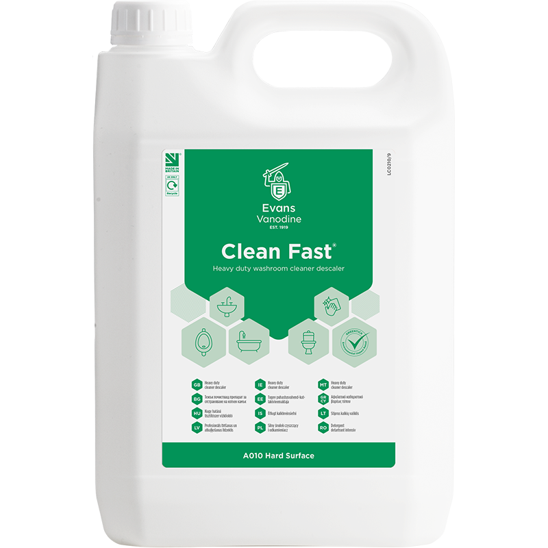 CLEAN FAST Sanitāro telpu tīrīšanas līdzeklis, 5L