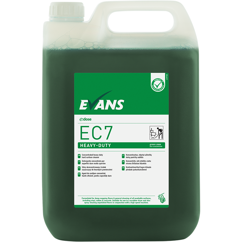 EC7 Heavy-Duty Spēcīgi koncentrēts cieto virsmu tīrīšanas līdzeklis, 5L