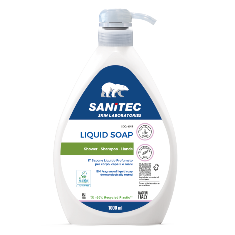 GREEN POWER Liquid Soap, ekoloģiskās šķidrās ziepes, SANITEC, 1L