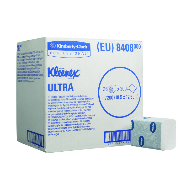 KLEENEX® ULTRA Tualetes papīrs loksnēs